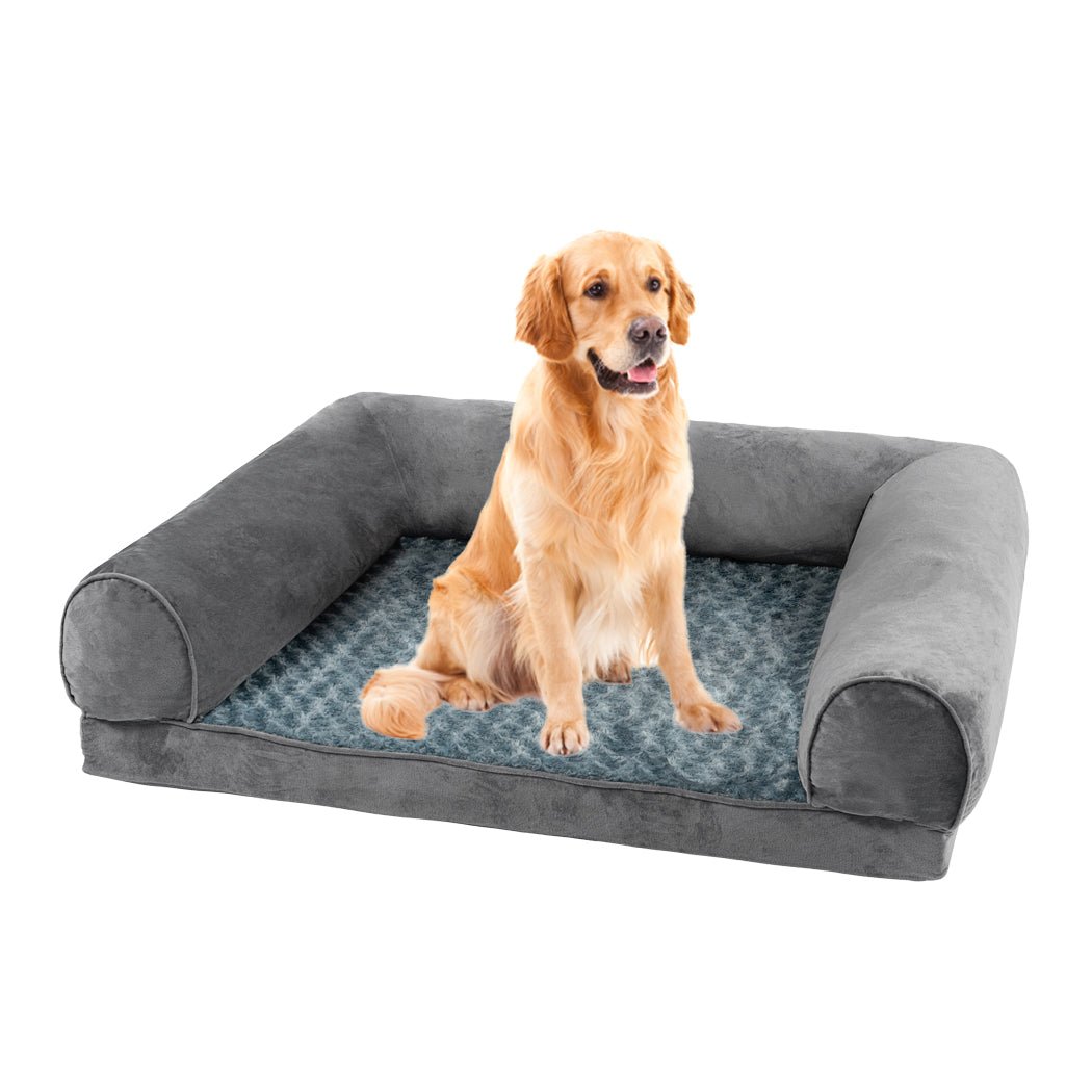 Pet Bed Sofa Dog Beds Bedding Soft Warm Mattress Cushion Pillow Mat Plush L - Bedzy Australia