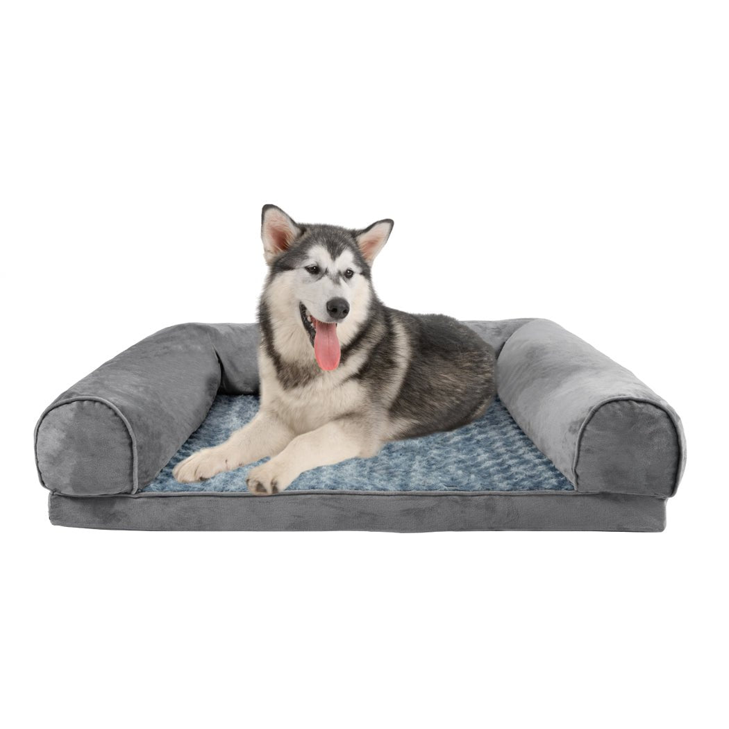 Pet Bed Sofa Dog Beds Bedding Soft Warm Mattress Cushion Pillow Mat Plush XL - Bedzy Australia