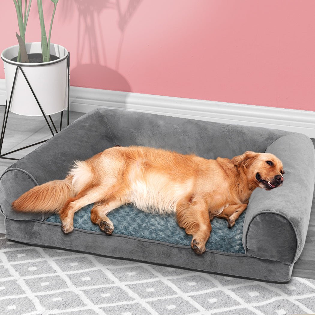 Pet Bed Sofa Dog Beds Bedding Soft Warm Mattress Cushion Pillow Mat Plush XL - Bedzy Australia