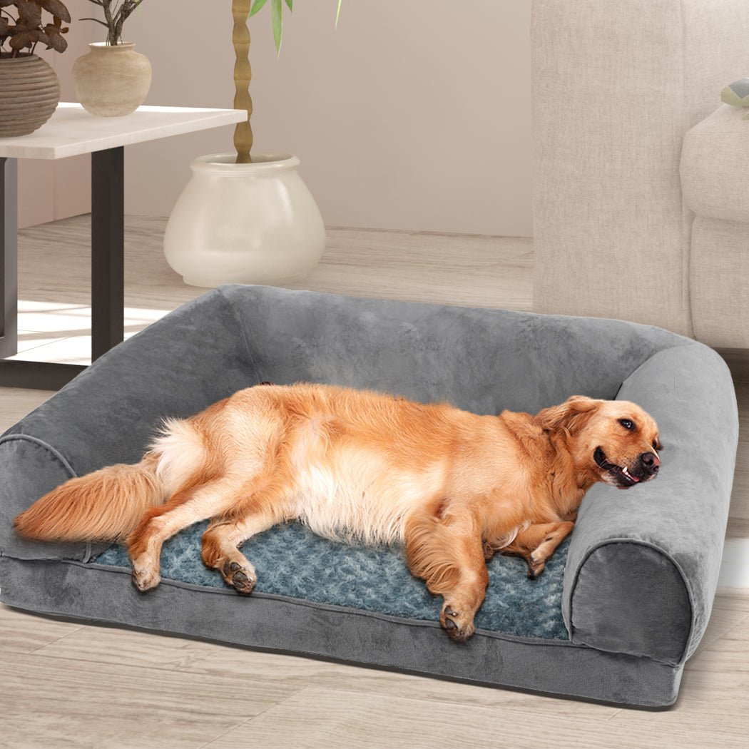 Pet Bed Sofa Dog Beds Bedding Soft Warm Mattress Cushion Pillow Mat Plush XL - Bedzy Australia