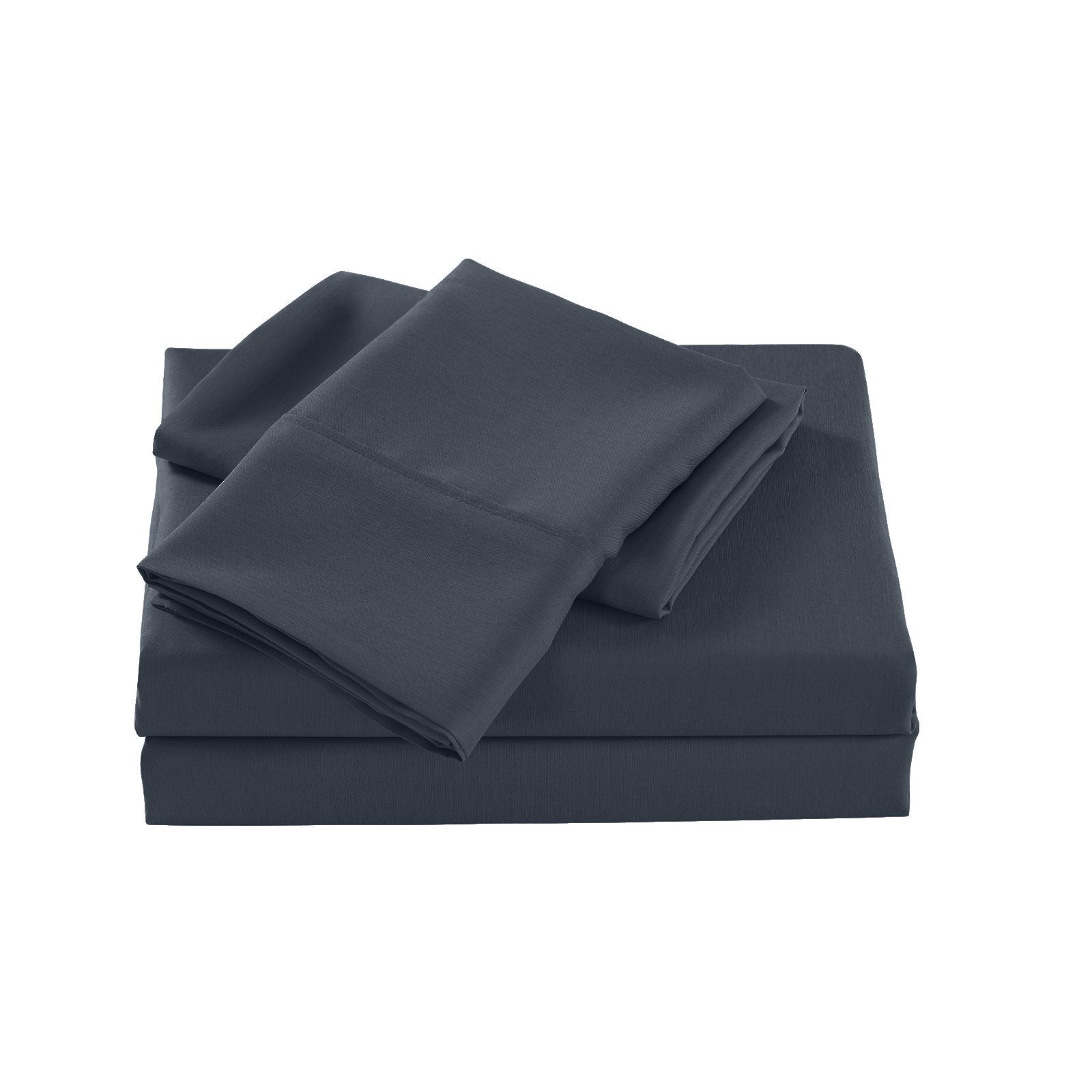 Royal Comfort 2000 Thread Count Bamboo Cooling Sheet Set Ultra Soft Bedding Double Charcoal - Bedzy Australia