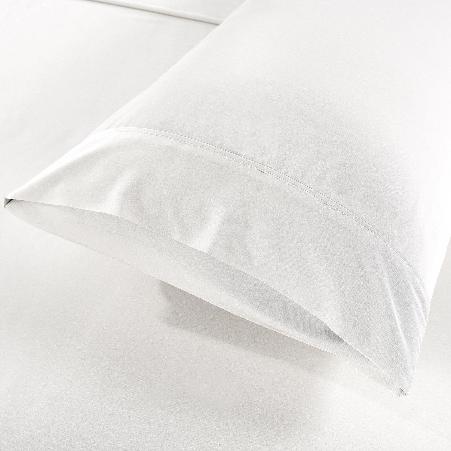 Royal Comfort Bamboo Blended Sheet & Pillowcases Set 1000TC Ultra Soft Bedding Double White - Bedzy Australia