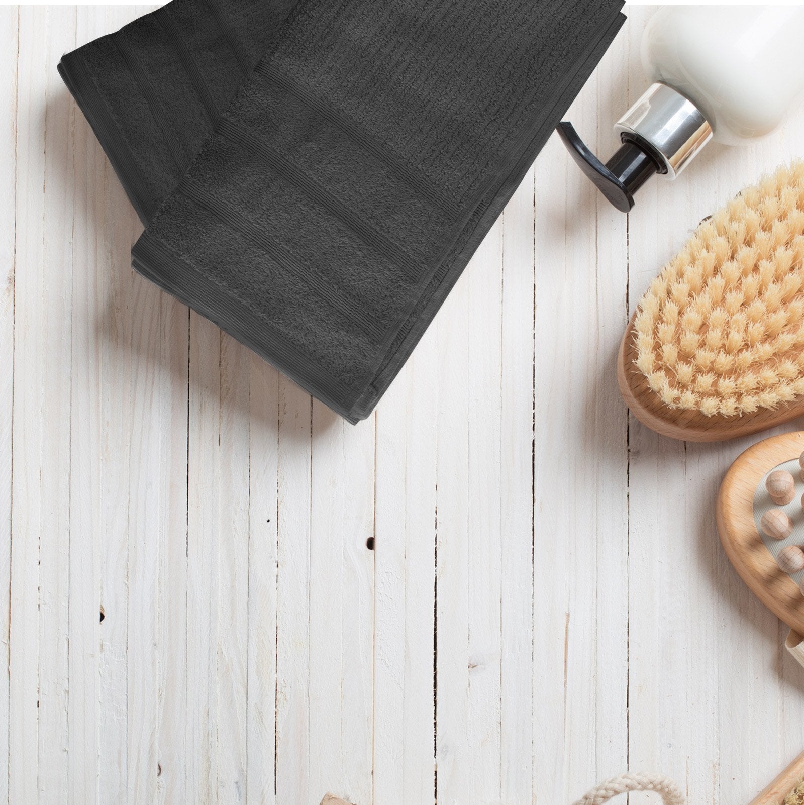 Royal Comfort Eden Egyptian Cotton 600GSM 8 Piece Luxury Bath Towels Set 8 Piece Granite - Bedzy Australia