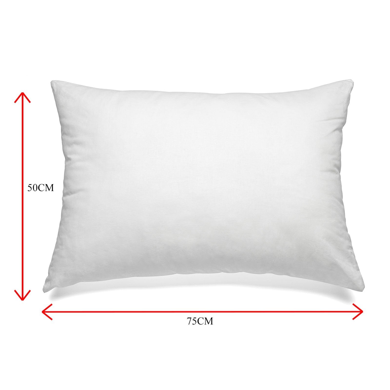 Royal Comfort Luxury Duck Feather & Down Pillow Twin Pack Home Set 50 x 75 cm White - Bedzy Australia