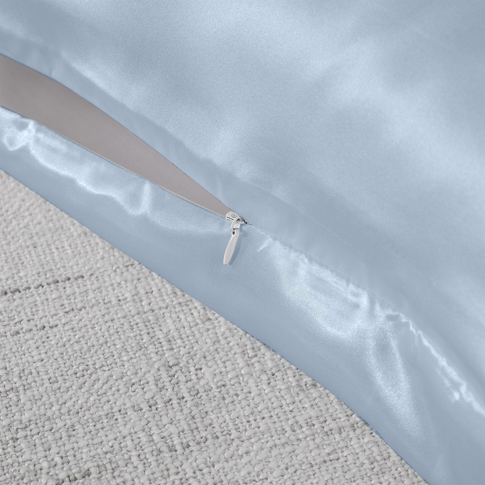 Royal Comfort Pure Silk Pillow Case 100% Mulberry Silk Hypoallergenic Pillowcase 51 x 76 cm Soft Blue - Bedzy Australia