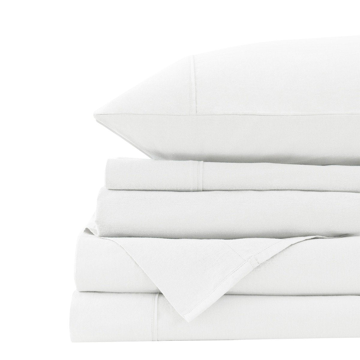 Royal Comfort Vintage Washed 100% Cotton Quilt Cover Set Bedding Ultra Soft Queen White - Bedzy Australia
