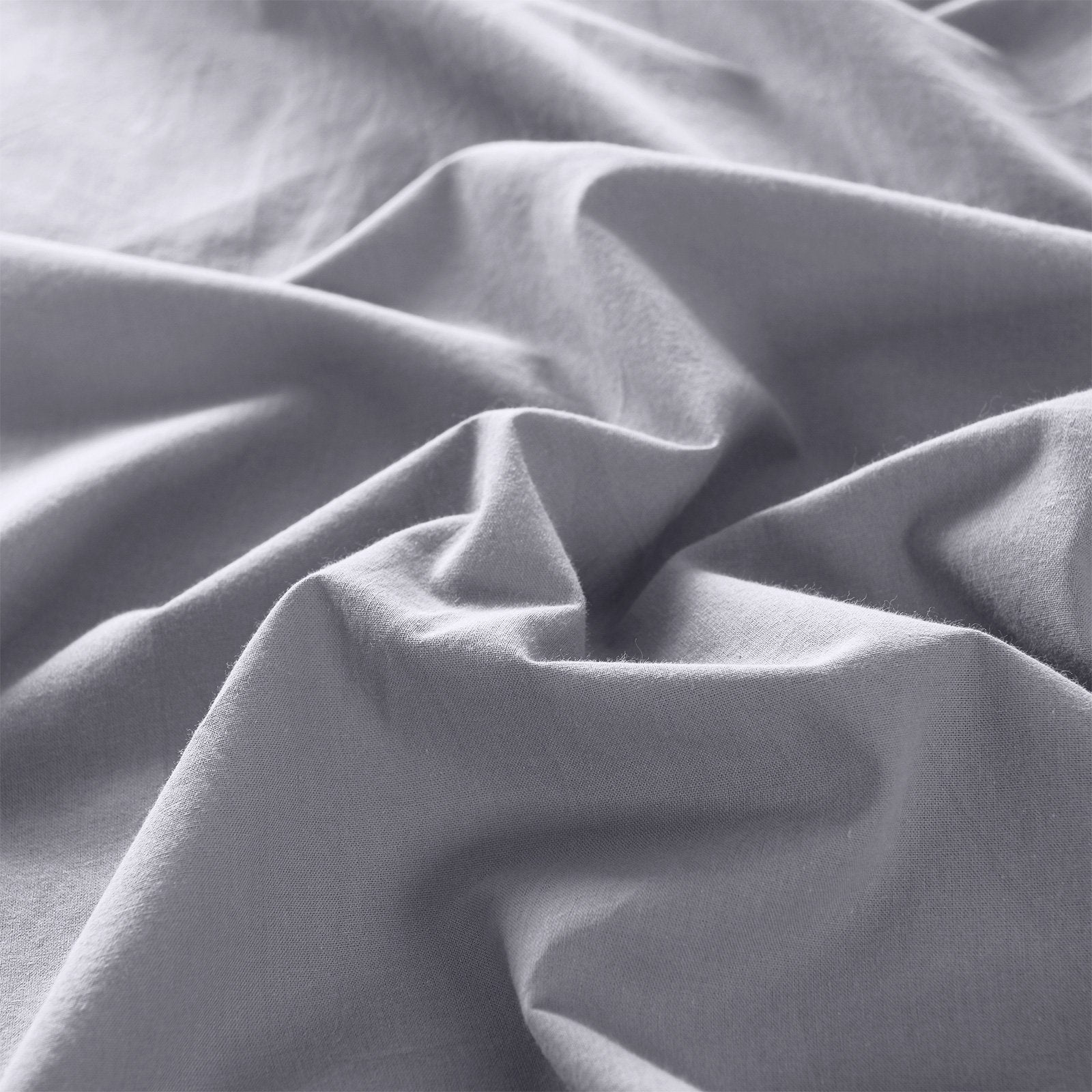 Royal Comfort Vintage Washed 100% Cotton Quilt Cover Set Bedding Ultra Soft Single Grey - Bedzy Australia
