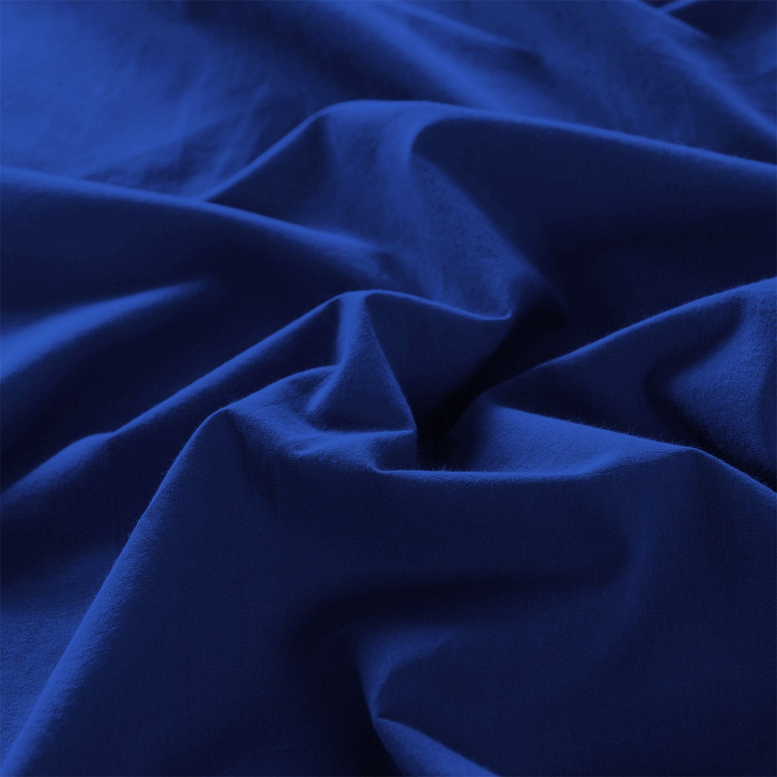 Royal Comfort Vintage Washed 100% Cotton Quilt Cover Set Bedding Ultra Soft Single Royal Blue - Bedzy Australia