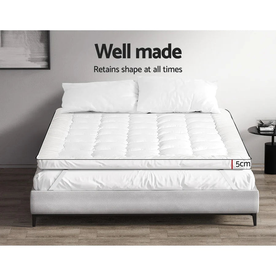 Single Premium Package | Coogee Bed Frame Grey, Algarve Euro Top Pocket Spring Mattress (Medium Firm) & Pillowtop Mattress Topper - Bedzy Australia