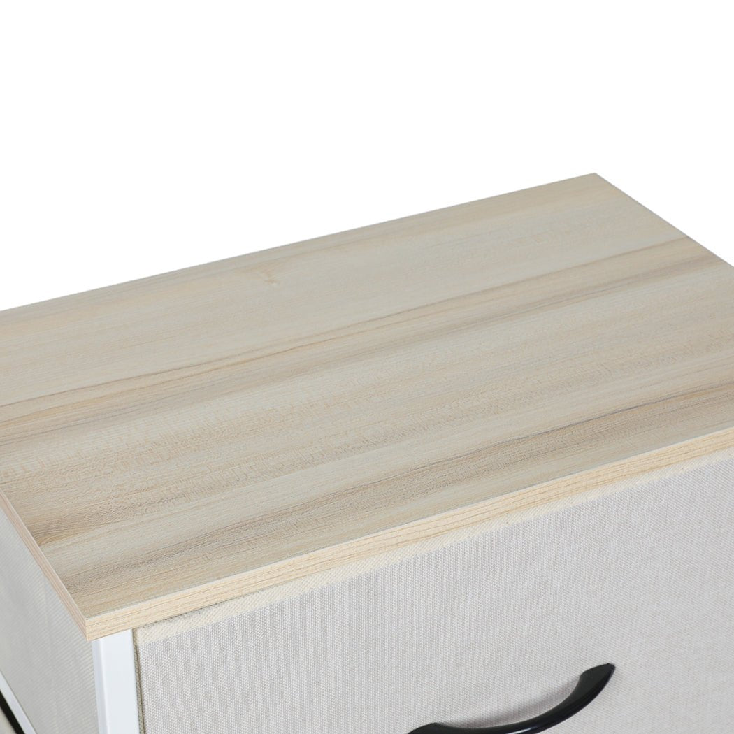 Stylish Grey Storage Cabinet Narrow Tallboy with 4 Drawers - Beige - Furniture - Bedzy Australia