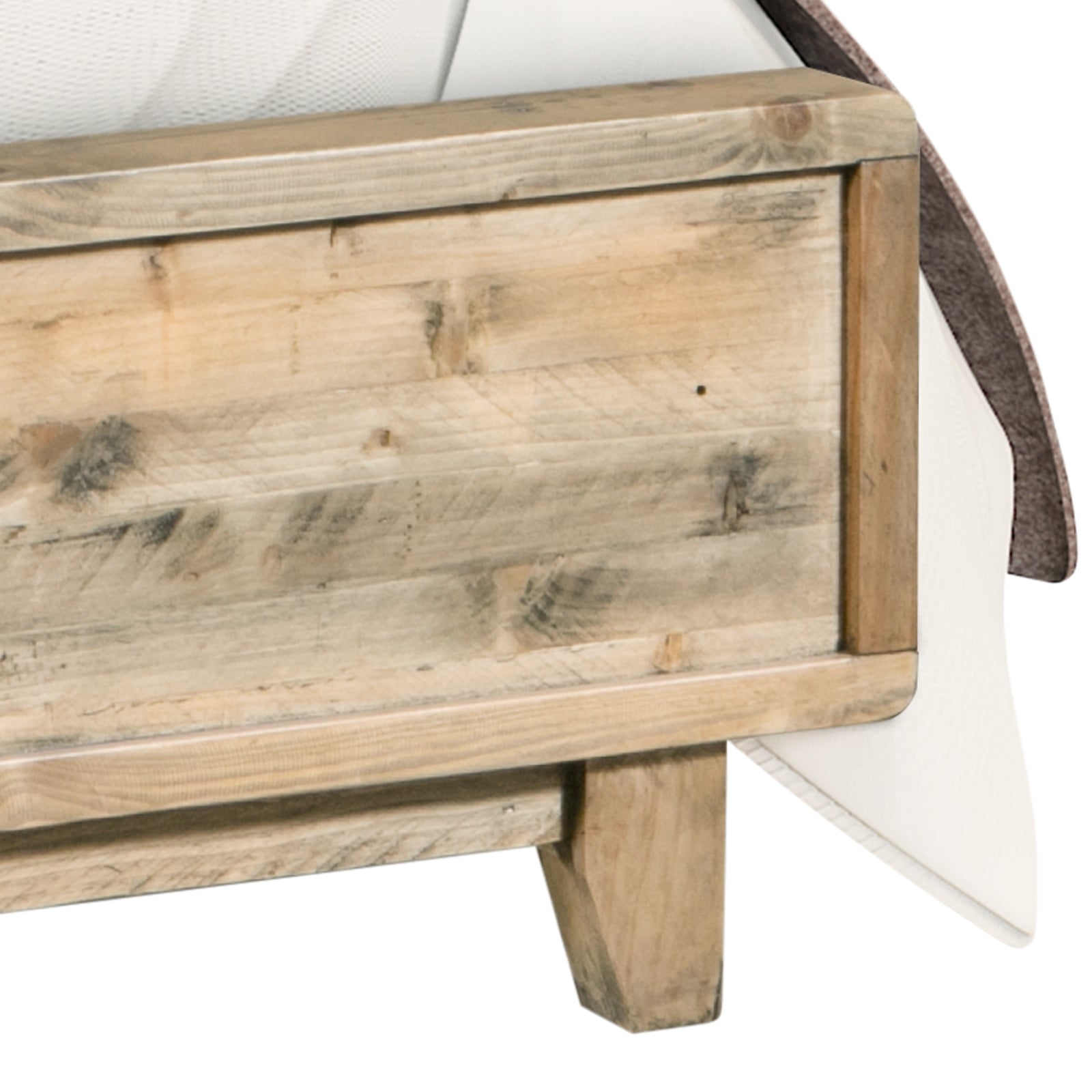 Wooldland Double Size Wooden Bed Frame - Light Brown - Furniture > Bedroom - Bedzy Australia