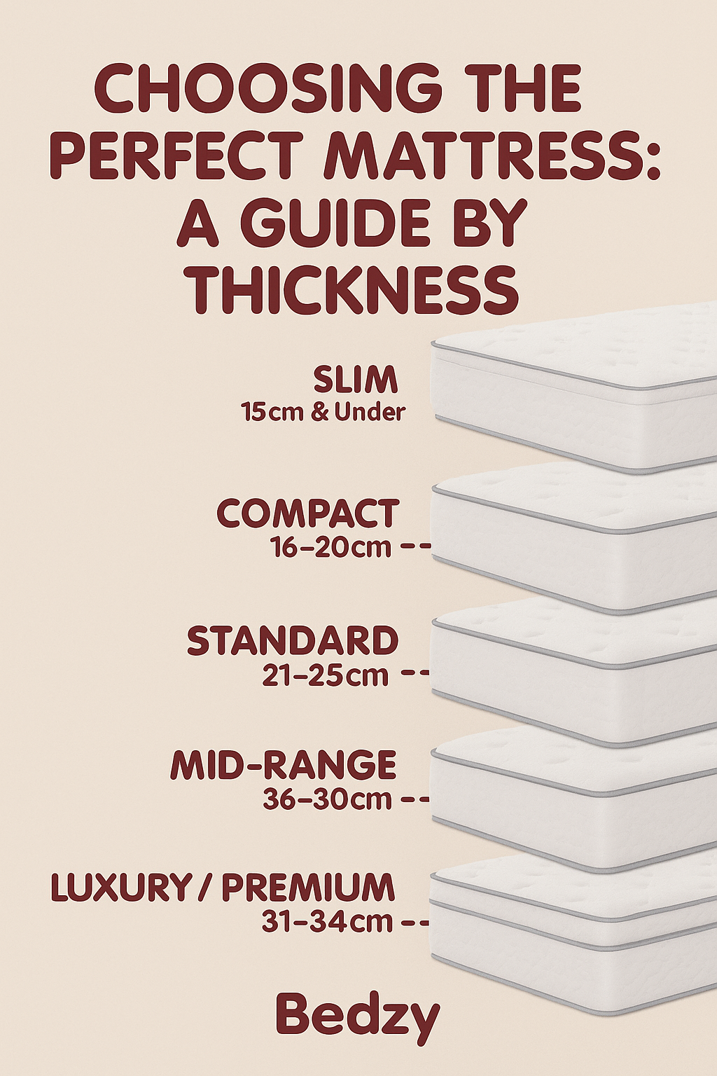 Choosing the Perfect Mattress: A Guide by Thickness