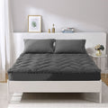 1000GSM Charcoal Mattress Topper Double