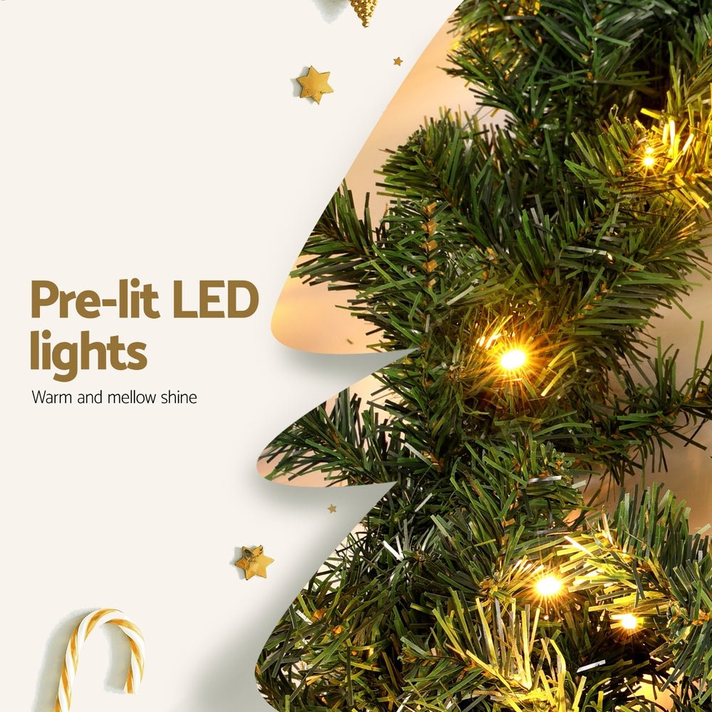 20M Christmas Garland LED Lights Party Xmas Decorations 1400 Tips - Occasions > Christmas > Christmas Wreaths & Garlands - Bedzy Australia