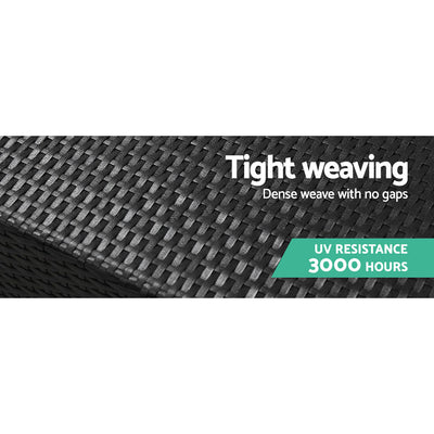 2PC Gardeon Outdoor Furniture Sofa Set Wicker Rattan Garden Lounge Chair Setting - Furniture > Outdoor - Bedzy Australia