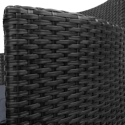 2PC Outdoor Dining Chairs Patio Furniture Wicker Garden Cushion Idris - Furniture > Outdoor - Bedzy Australia