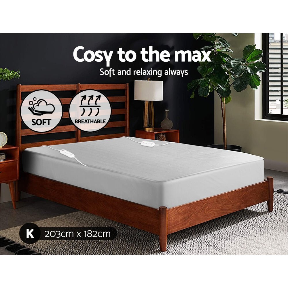 3 Setting Fully Fitted Electric Blanket - King - Bedzy Australia