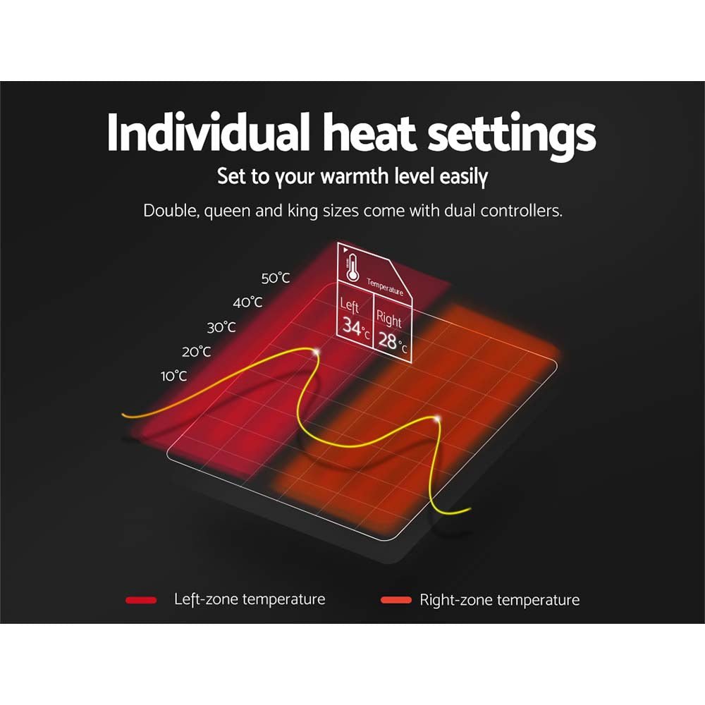 3 Setting Fully Fitted Electric Blanket - Queen - Bedzy Australia