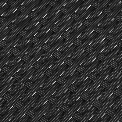 3PC Bistro Set Outdoor Furniture Rattan Table Chairs Cushion Patio Garden Ezra - Furniture > Outdoor - Bedzy Australia