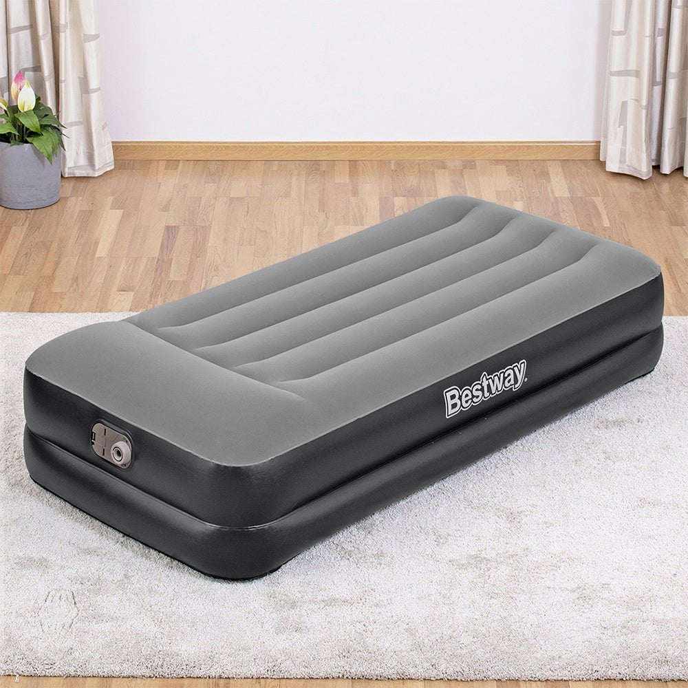 46 CM Thickness Air Bed Inflatable Mattress with Built-in Pump Singl