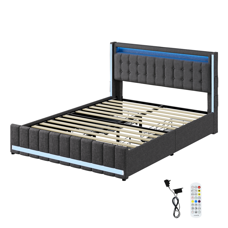 Levede Queen Bed Frame-1954802406902599688