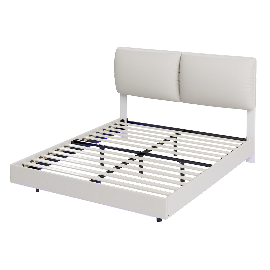 Levede Queen Floating Bed Frame-1954802405497507848