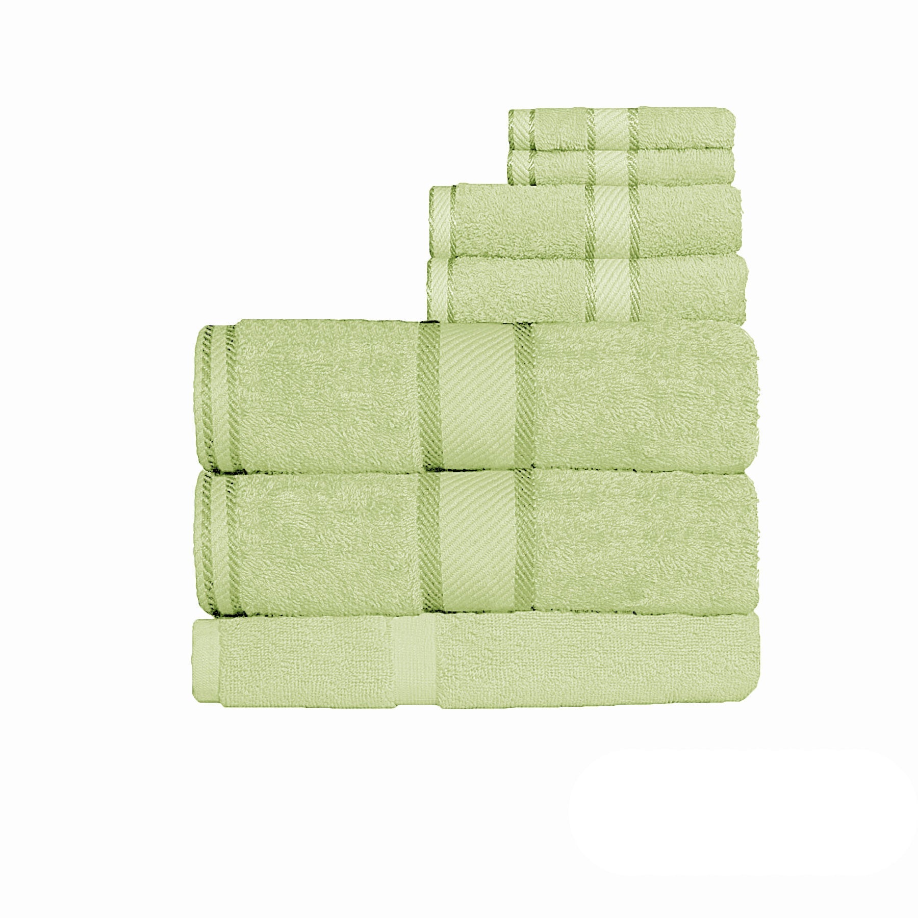 550gsm Cotton 7 Pce Bath Sheet Set New Apple - Home & Garden > Bathroom Accessories - Bedzy Australia