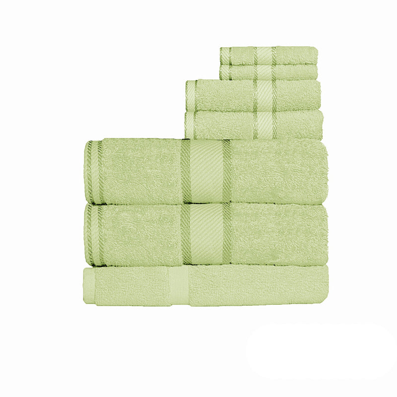 550gsm Cotton 7 Pce Bath Sheet Set New Apple - Home & Garden > Bathroom Accessories - Bedzy Australia