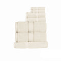 550gsm Cotton 7 Pce Towel Set Cream