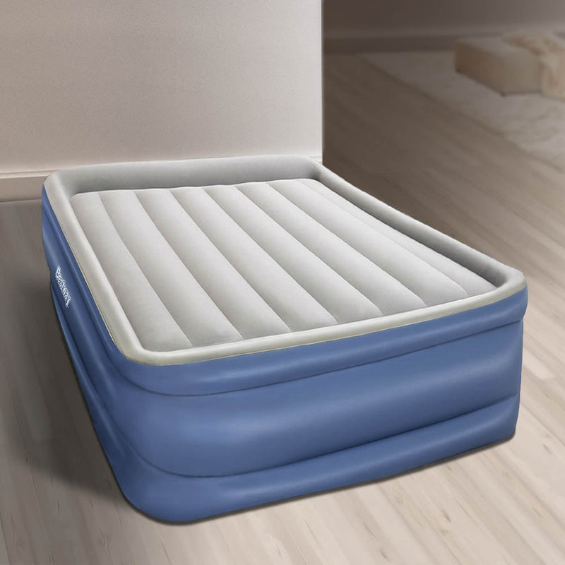 56 CM Thickness Air Bed Inflatable Mattress - Queen Size - Bedzy Australia