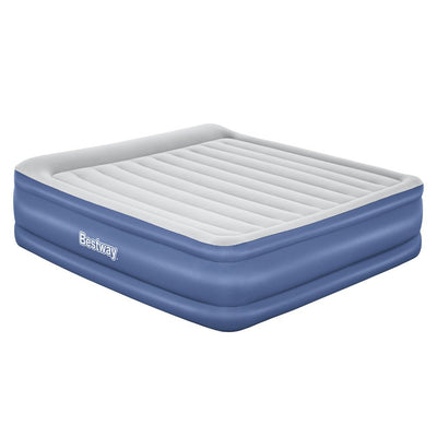 56 CM Thickness Air Bed Inflatable Mattress with Built - in Pump - King Size - Bedzy Australia