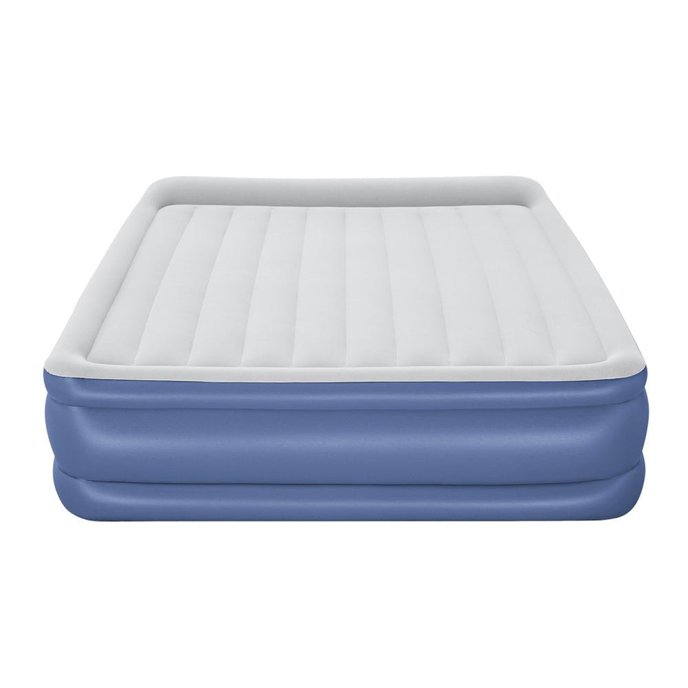 56 CM Thickness Air Bed Inflatable Mattress with Built - in Pump - King Size - Bedzy Australia