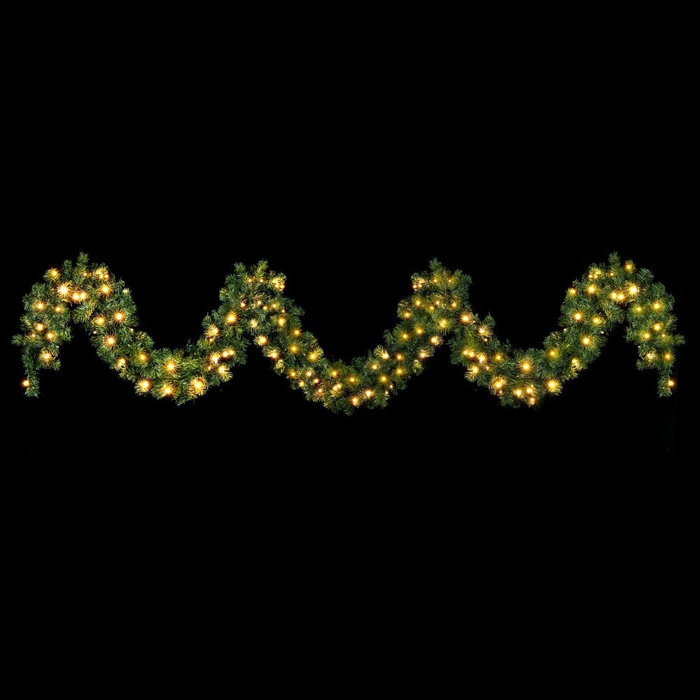 5M Christmas Garland LED Lights Party Xmas Decorations 380 TIPS - Occasions > Christmas > Christmas Wreaths & Garlands - Bedzy Australia