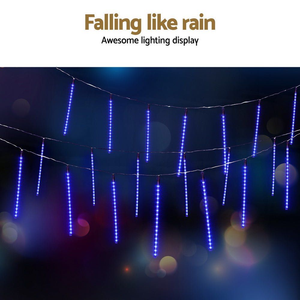 7M Christmas Lights Shower Light 288 LED Icicle Falling Metor - Occasions > Christmas > Outdoor Decorations & Lights - Bedzy Australia