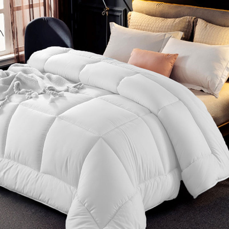 800GSM All Season Antibectiral Microfibre Quilt King - Home & Garden > Bathroom Accessories - Bedzy Australia