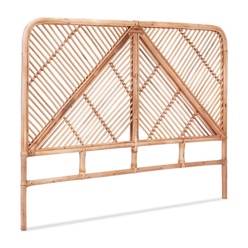 Bed Headboard Queen Bedhead Rattan - FRED Pine-1