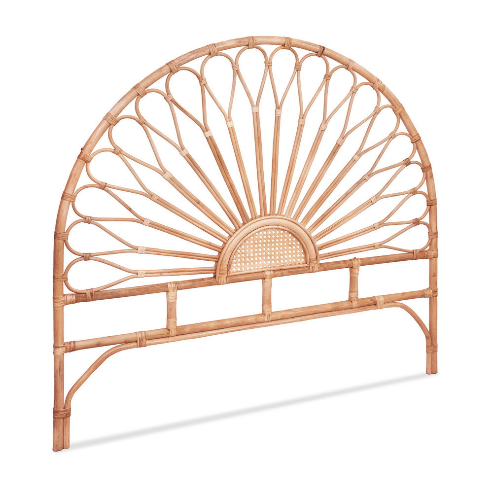 Bed Headboard Double Bedhead Rattan - MARI Pine