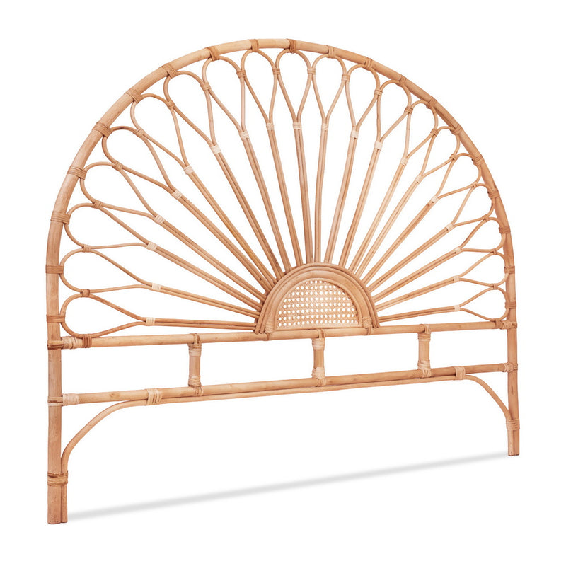 Bed Headboard Queen Bedhead Rattan - MARI Pine-1