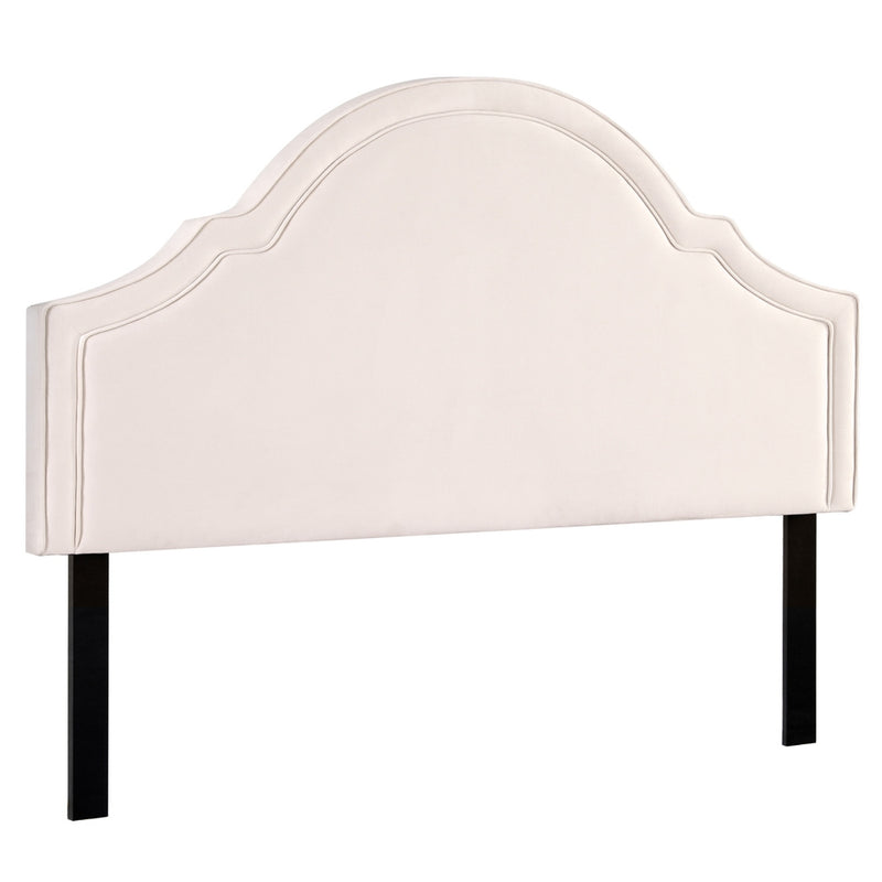 Bed Head Headboard King Velvet IRIS Beige-7