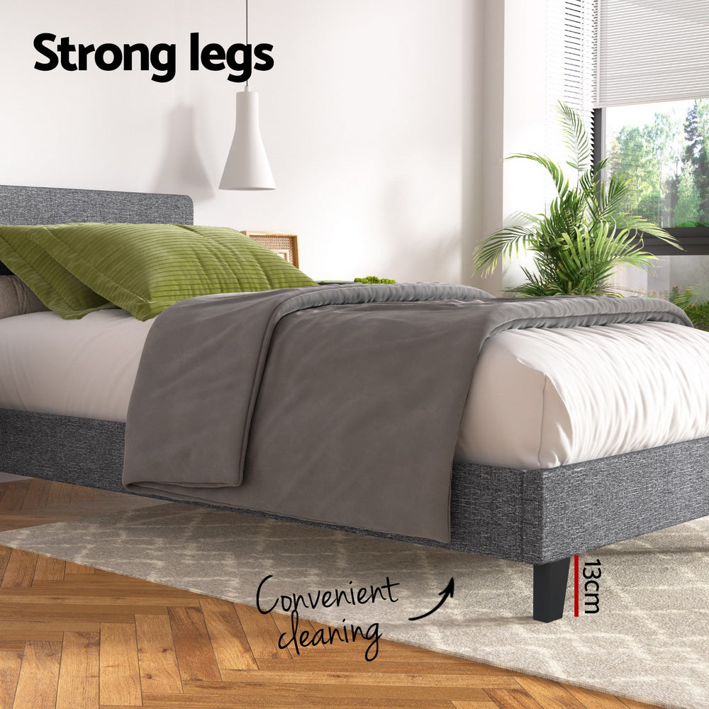 Coogee King Single Bed Frame Grey