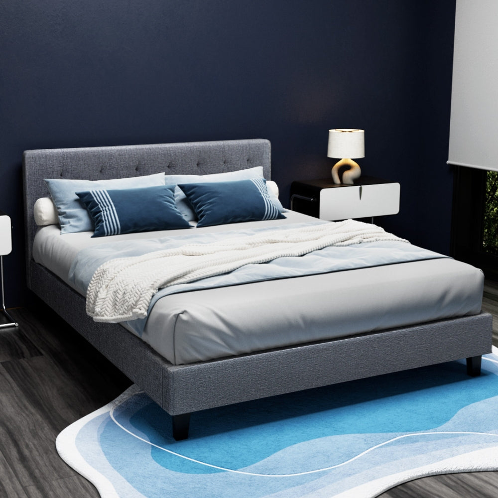Hyams Double Bed Frame Grey