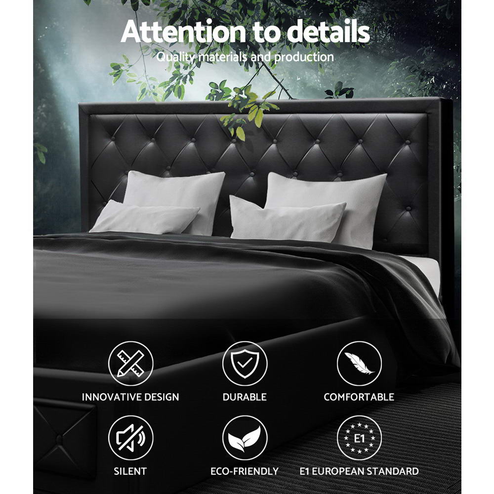 Bronte Storage King Bed Frame Black
