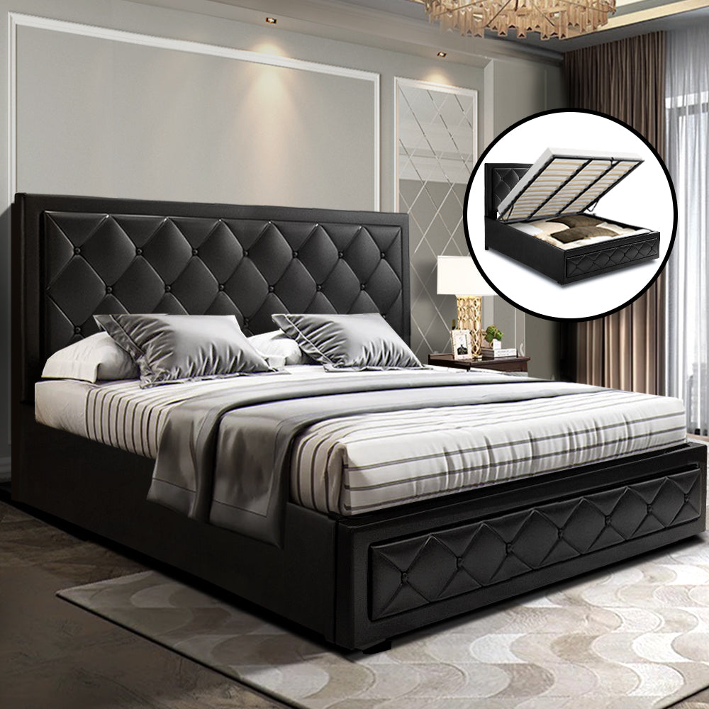 Bronte Storage King Bed Frame Black