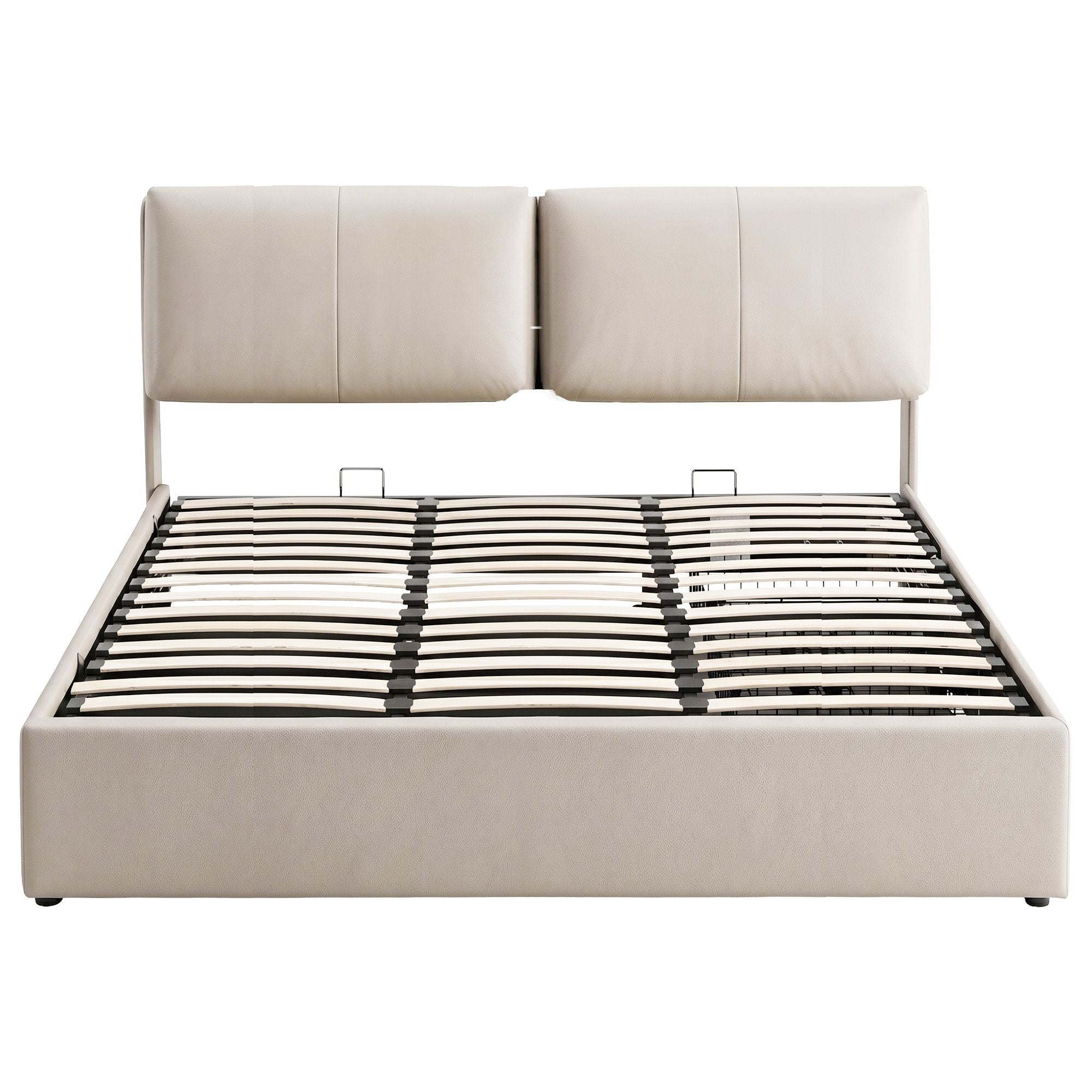 King Bed Frame Gas Lift Storage 3 Drawers Adjustable Headboard Platform Base
