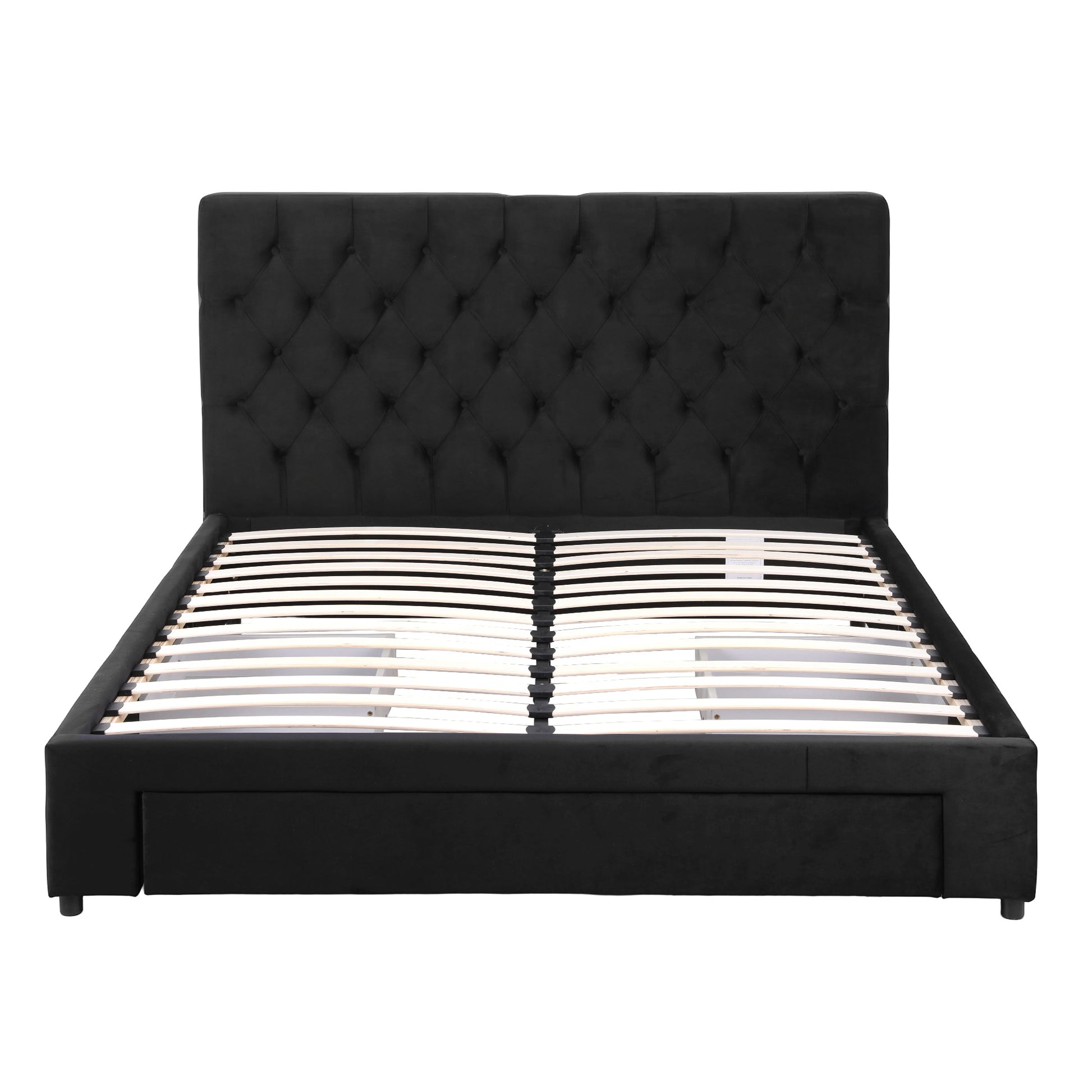 Queen Bed Frame Storage Charging Station Upholstered 3 Drawers USB Type-C-3