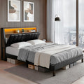 Jindara Smart LED Double Bed Frame – Black