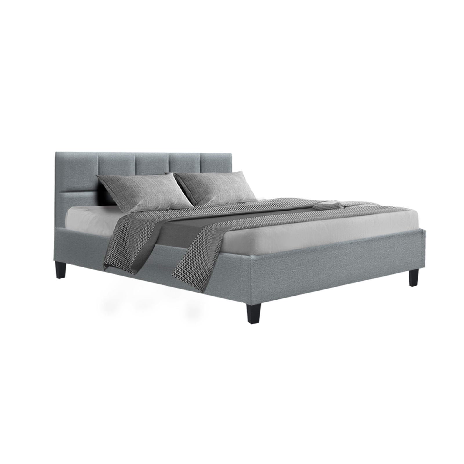 Queen Package | Bondi Bed Grey & Reverie Euro Top Mattress (Medium Firm)