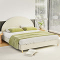 Ella Arched King Bed Frame Cream Velvet