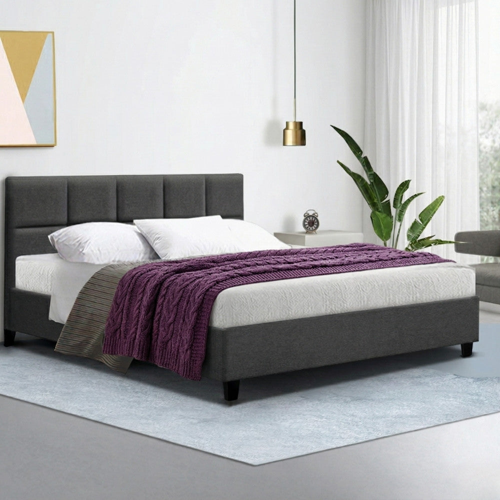 Queen Package | Bondi Bed Charcoal & Reverie Euro Top Mattress (Medium Firm)