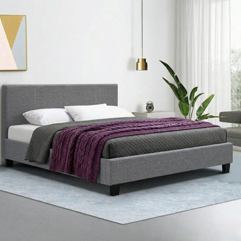 Double Package | Coogee Bed Grey & Reverie Euro Top Mattress (Medium Firm)